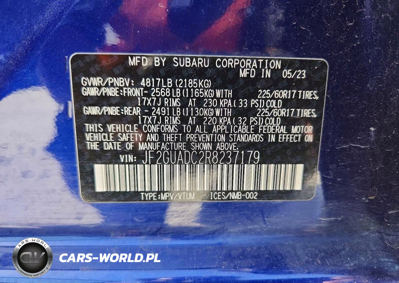 2024 Subaru Crosstrek Premium VIN:JF2GUADC2R8237179 - 13