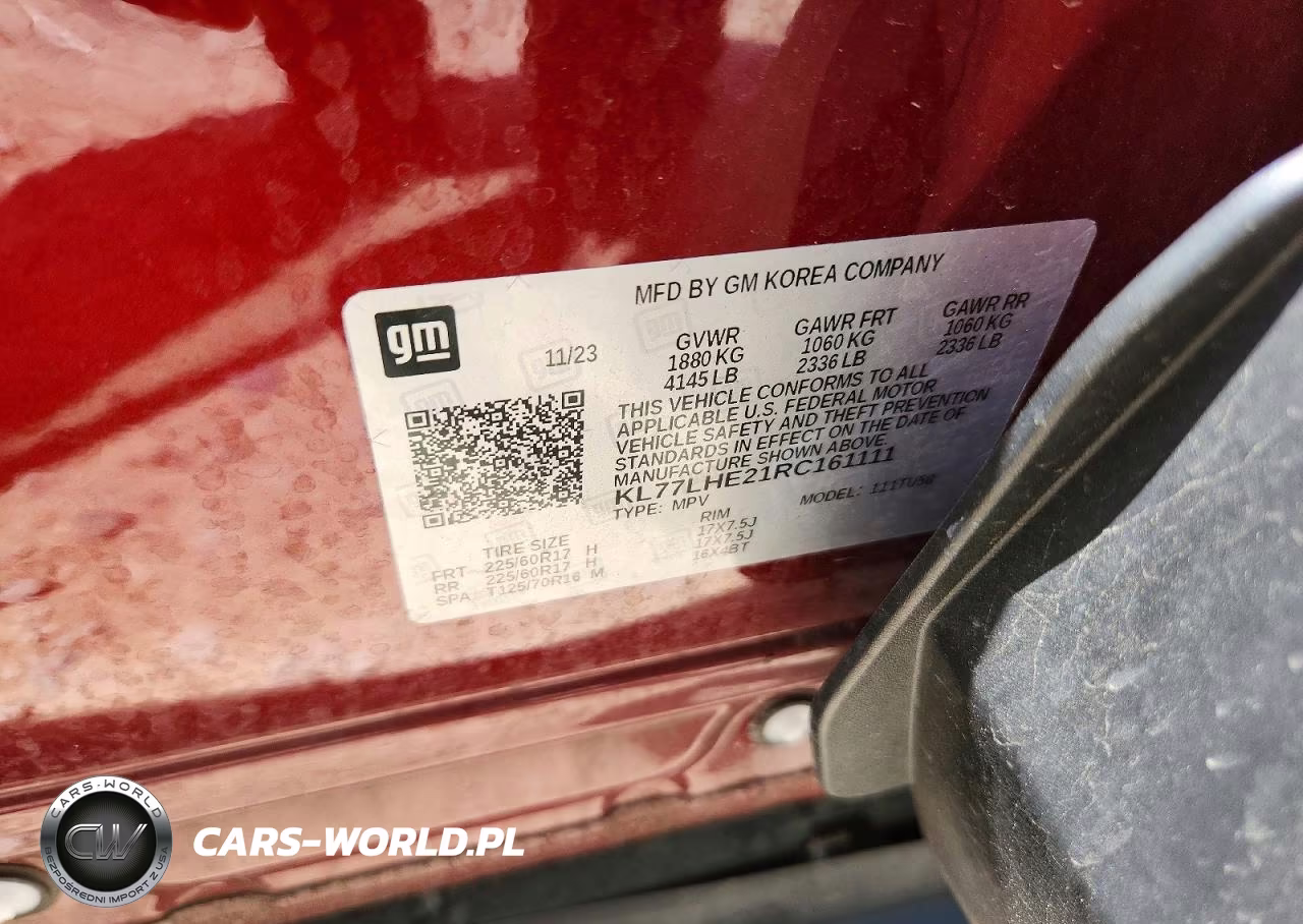2024 Chevrolet Trax 1Lt VIN:KL77LHE21RC161111 - 13