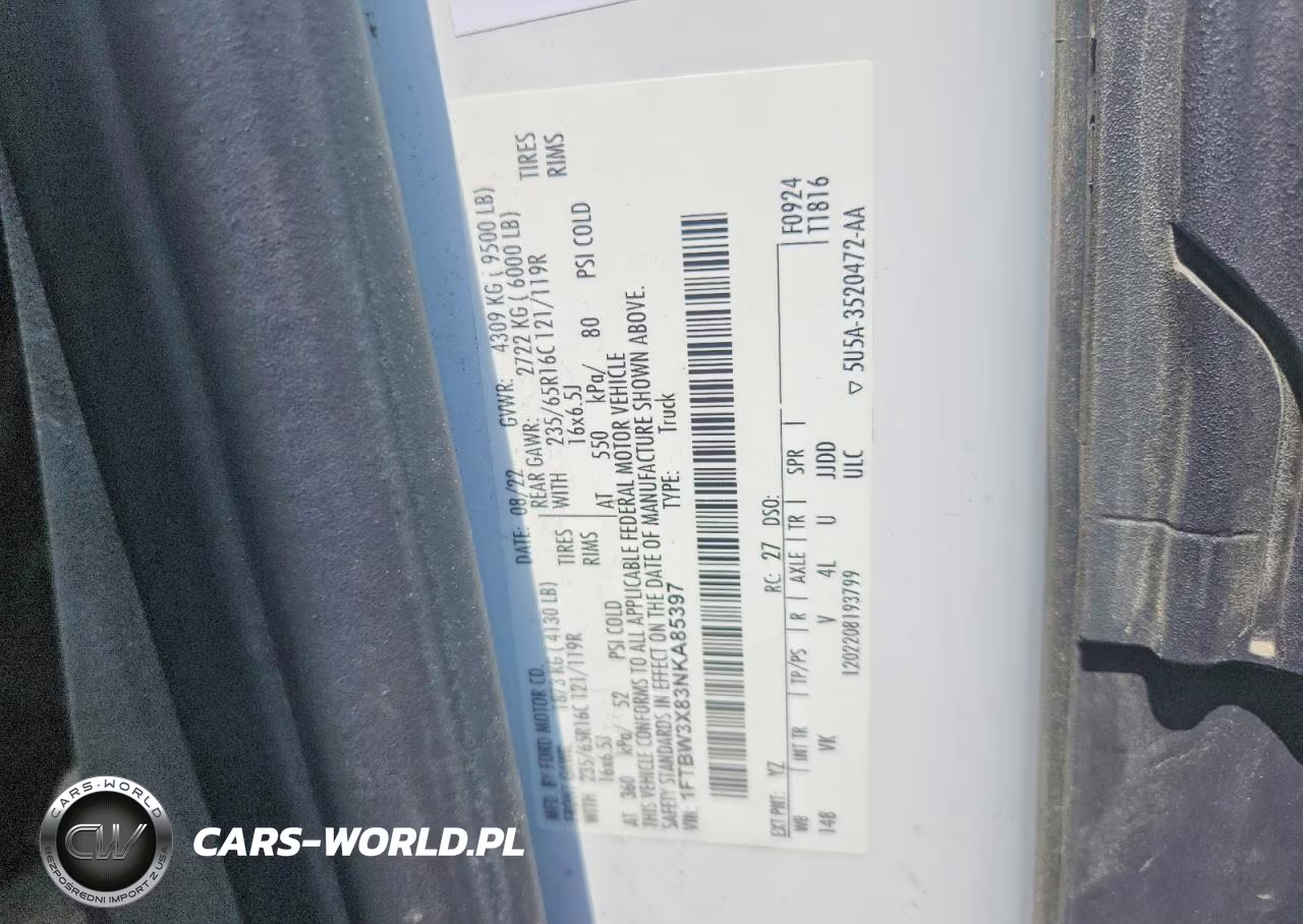 2022 Ford Transit T-350 VIN:1FTBW3X83NKA85397 - 13