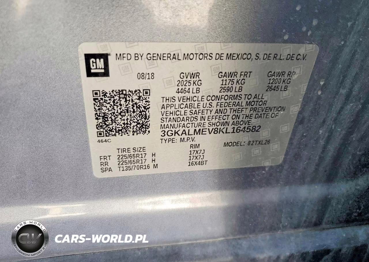 2019 GMC Terrain Sle VIN:3GKALMEV8KL164582 - 13