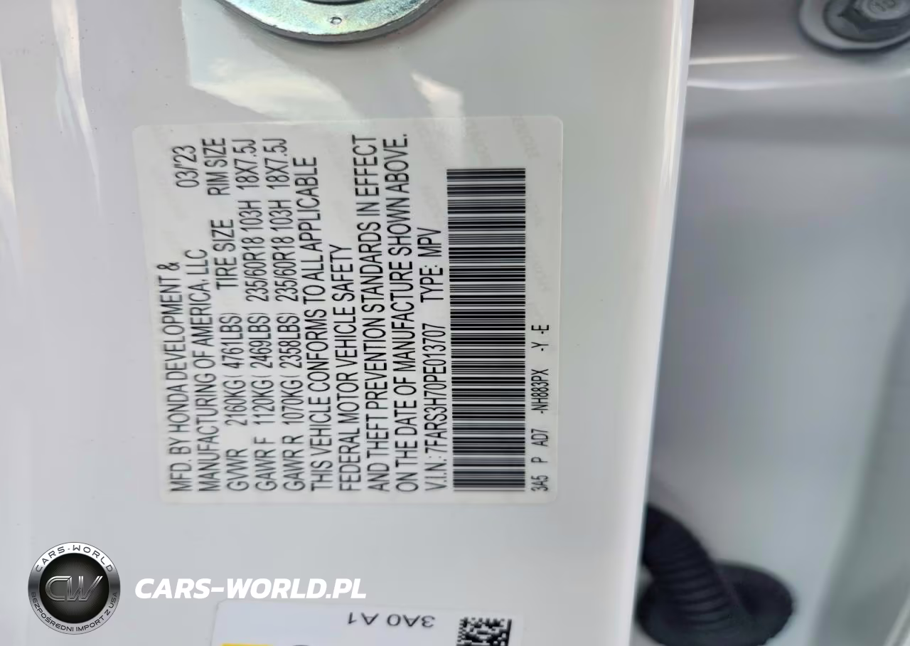 2023 Honda Cr-V Exl VIN:7FARS3H70PE013707 - 12