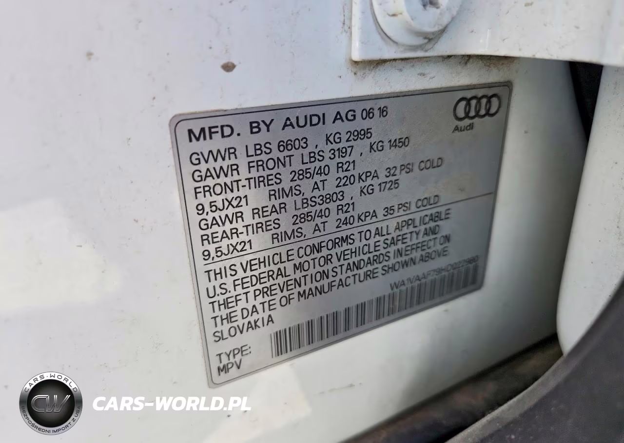 2017 Audi Q7 Prestige VIN:WA1VAAF79HD022980 - 13
