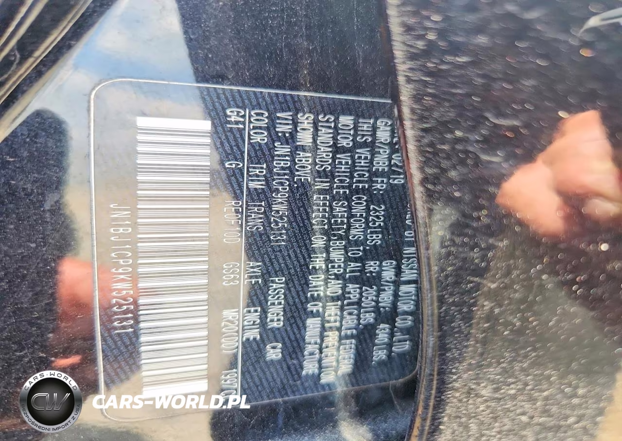2019 Nissan Rogue Sport S VIN:JN1BJ1CP9KW525131 - 13