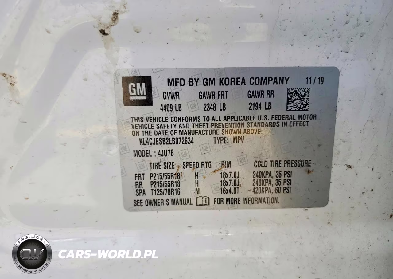 2020 Buick Encore Preferred VIN:KL4CJESB2LB072634 - 13