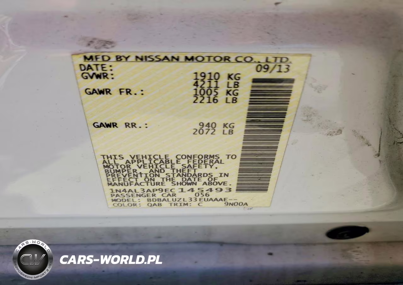 2014 Nissan Altima 2.5 Sv VIN:1N4AL3AP9EC145493 - 13