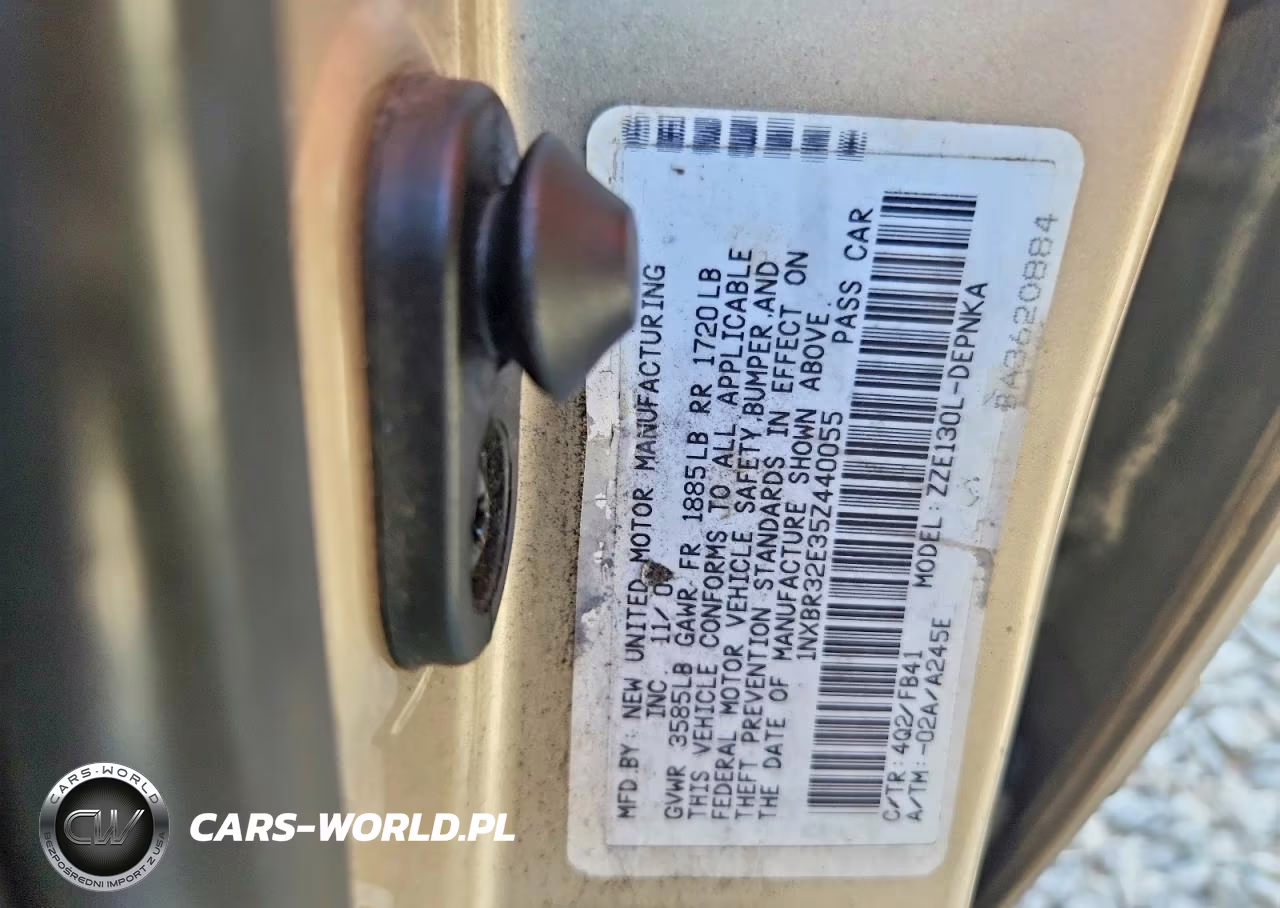 2005 Toyota Corolla Le VIN:1NXBR32E35Z440055 - 12