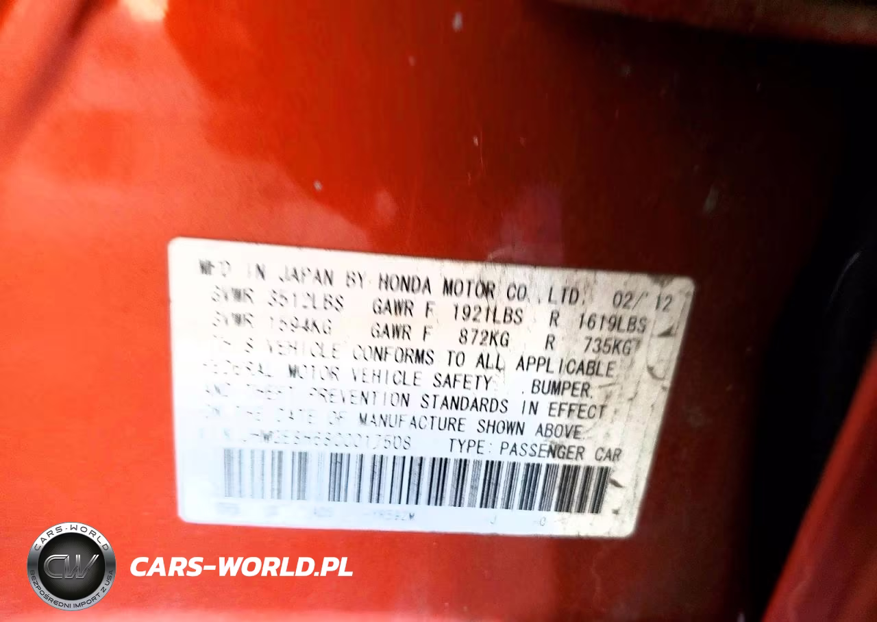2012 Honda Fit Sport VIN:JHMGE8H68CC017508 - 12