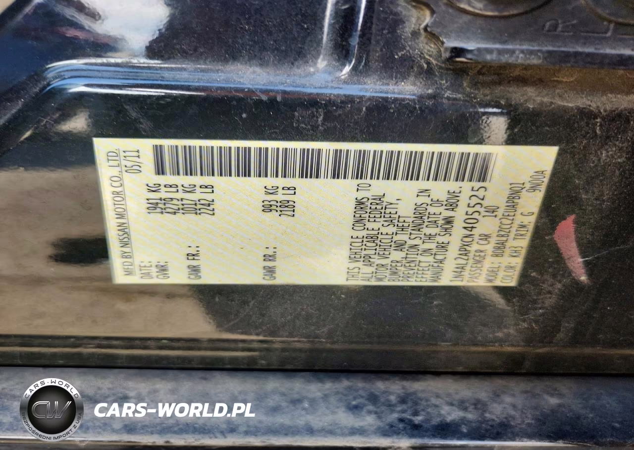 2012 Nissan Altima 2.5 VIN:1N4AL2APXCN405525 - 12