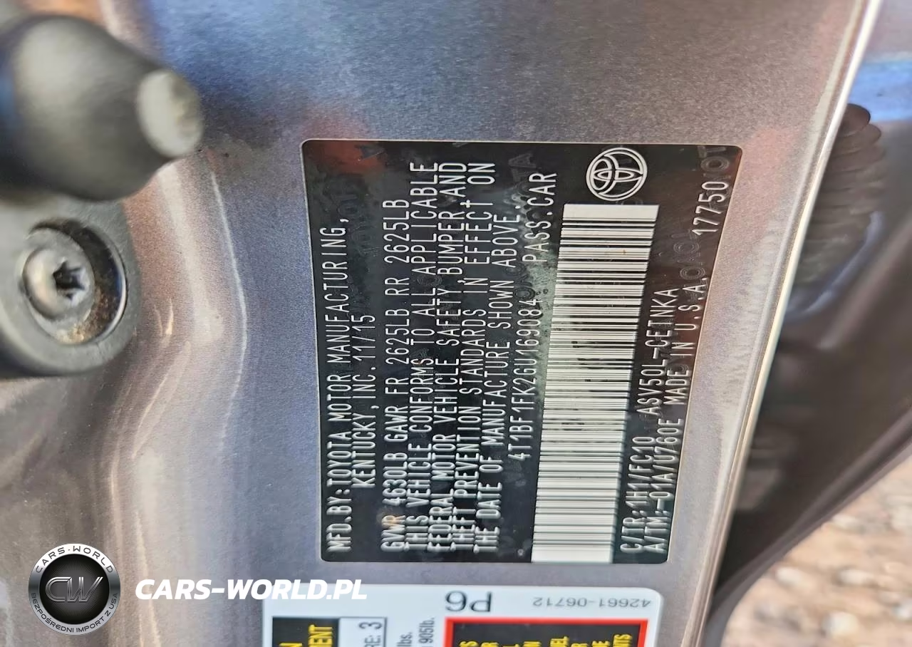 2016 Toyota Camry Le VIN:4T1BF1FK2GU169084 - 12