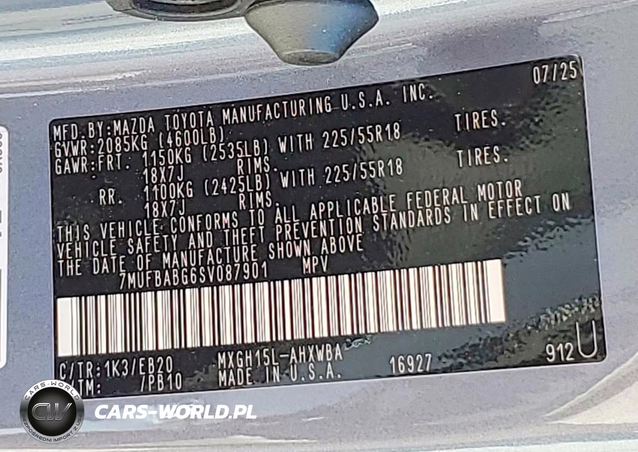 2025 Toyota Corolla Cross Hybrid Xse VIN:7MUFBABG6SV087901 - 14