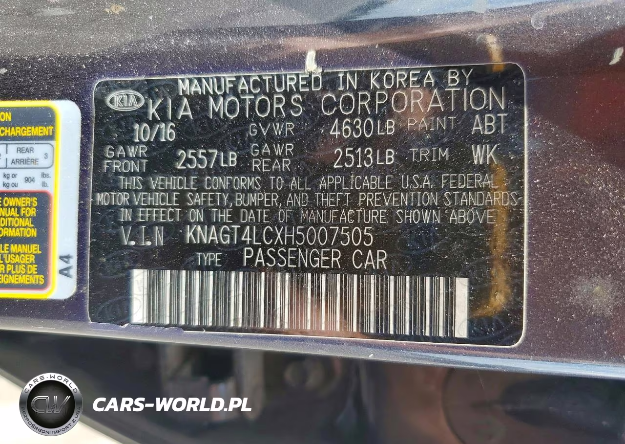 2017 Kia Optima Hybrid VIN:KNAGT4LCXH5007505 - 12