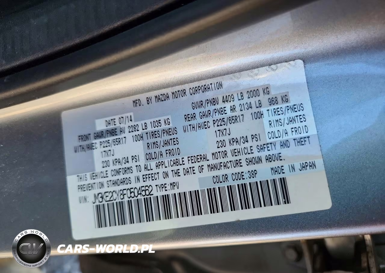 2015 Mazda Cx-5 Touring VIN:JM3KE2CY8F0504562 - 13