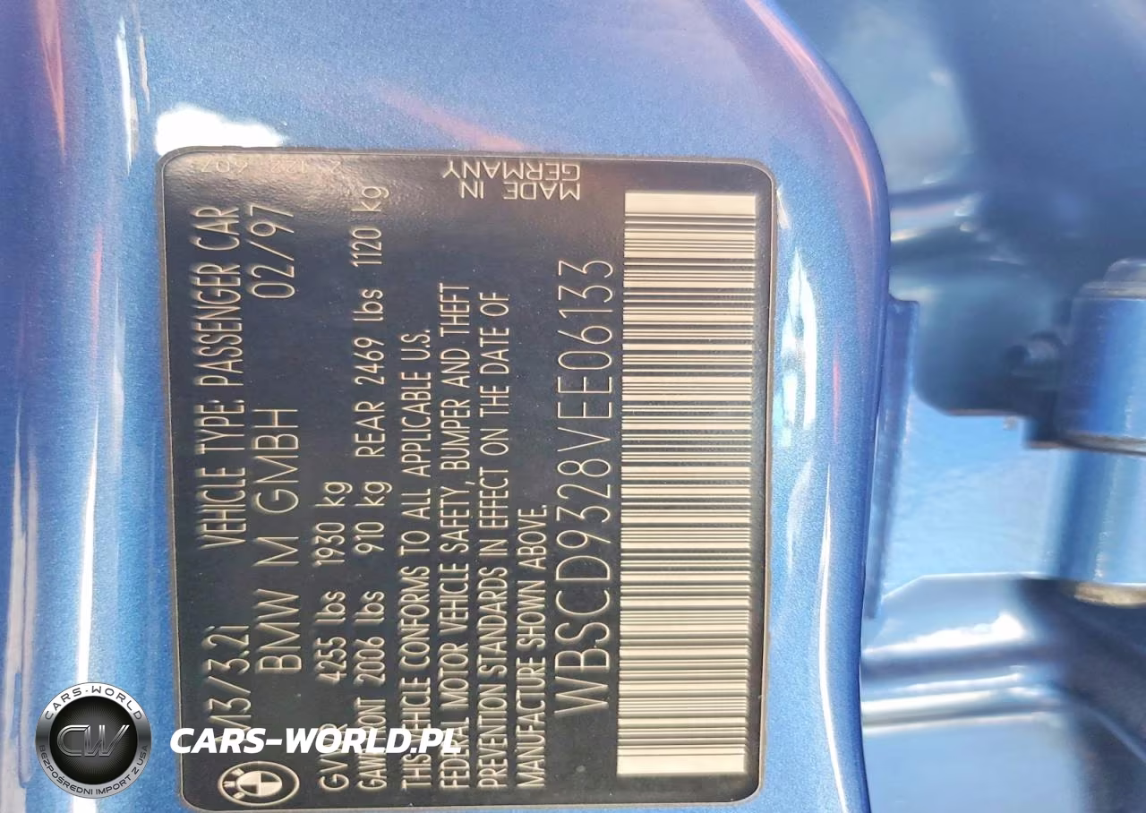 1997 BMW M3 VIN:WBSCD9328VEE06133 - 12