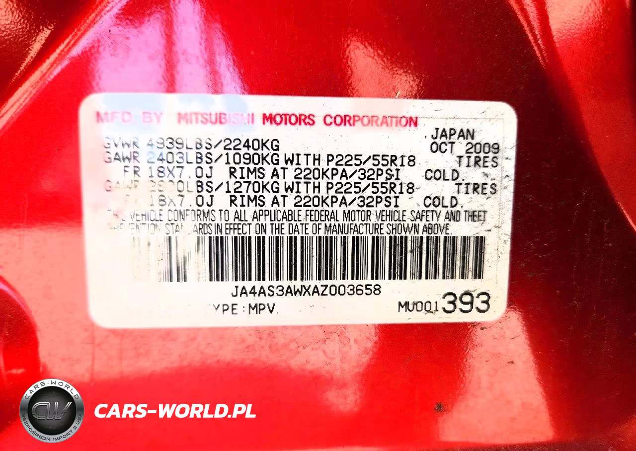 2010 Mitsubishi Outlander Se VIN:JA4AS3AWXAZ003658 - 12