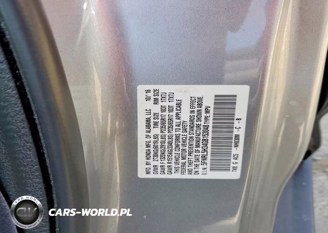 2016 Honda Odyssey Se VIN:5FNRL5H34GB153048 - 13
