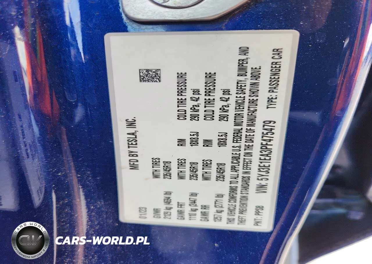 2023 Tesla Model 3 VIN:5YJ3E1EA3PF475479 - 13