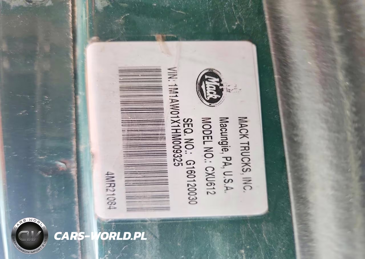 2017 Mack 600 Cxu600 VIN:1M1AW01X1HM009325 - 11