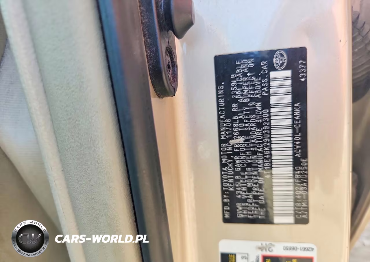 2009 Toyota Camry Le VIN:4T1BE46K29U392300 - 12