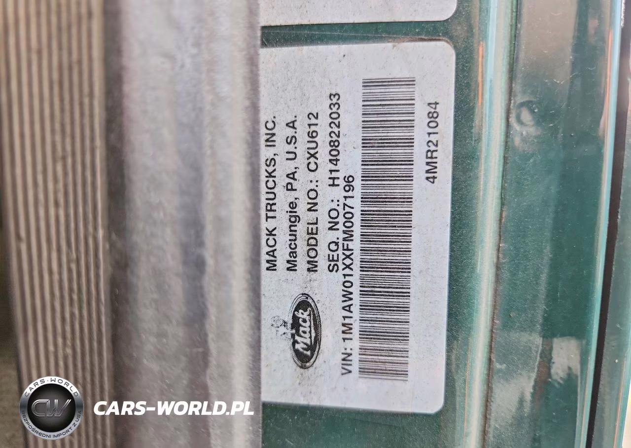 2015 Mack 600 Cxu600 VIN:1M1AW01XXFM007196 - 10