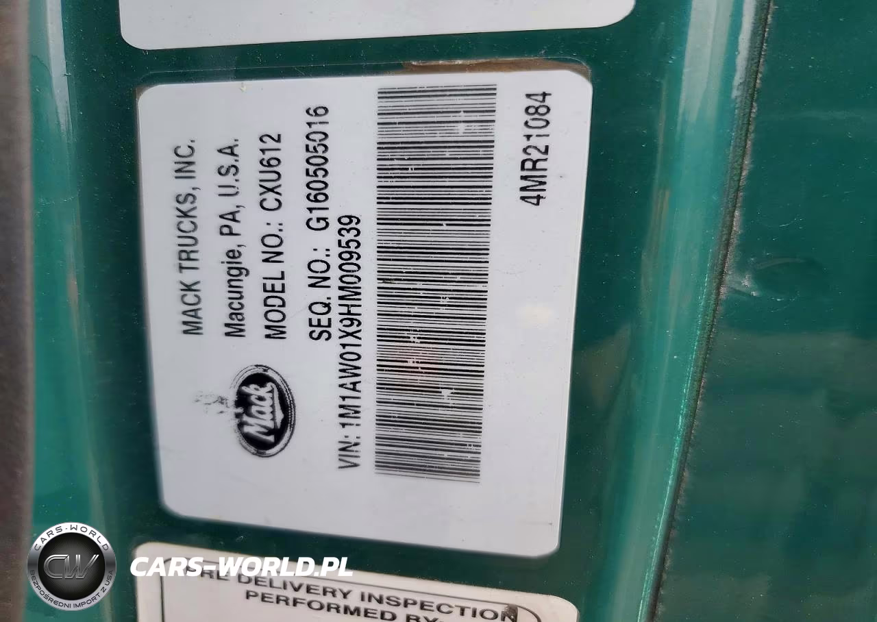 2017 Mack 600 Cxu600 VIN:1M1AW01X9HM009539 - 11