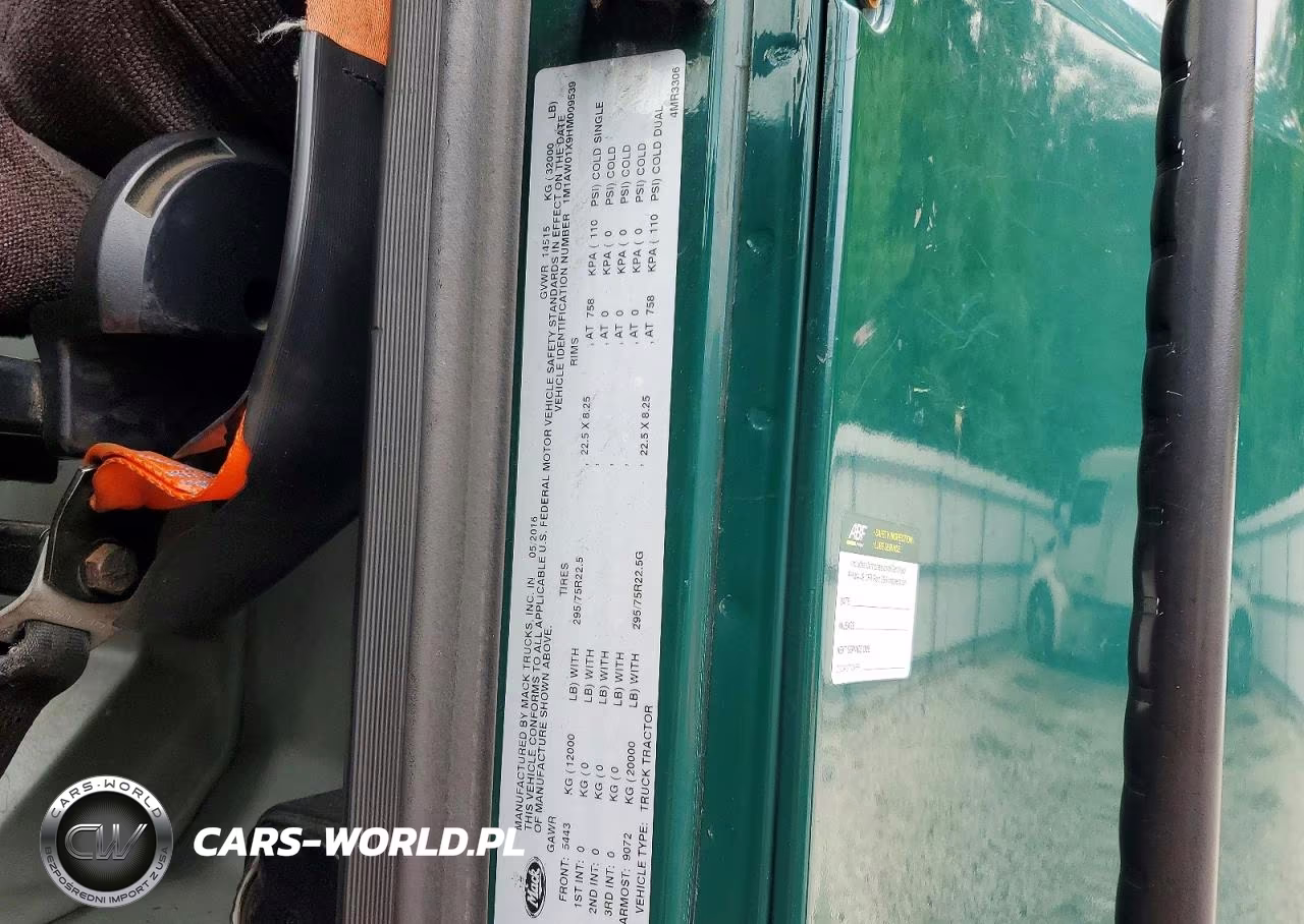2017 Mack 600 Cxu600 VIN:1M1AW01X9HM009539 - 12