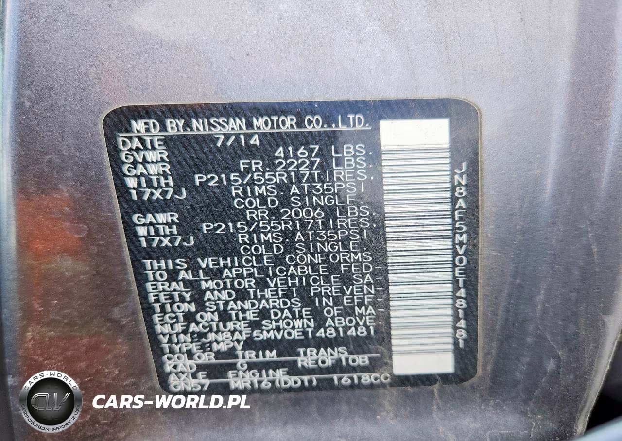 2014 Nissan Juke S VIN:JN8AF5MV0ET481481 - 12