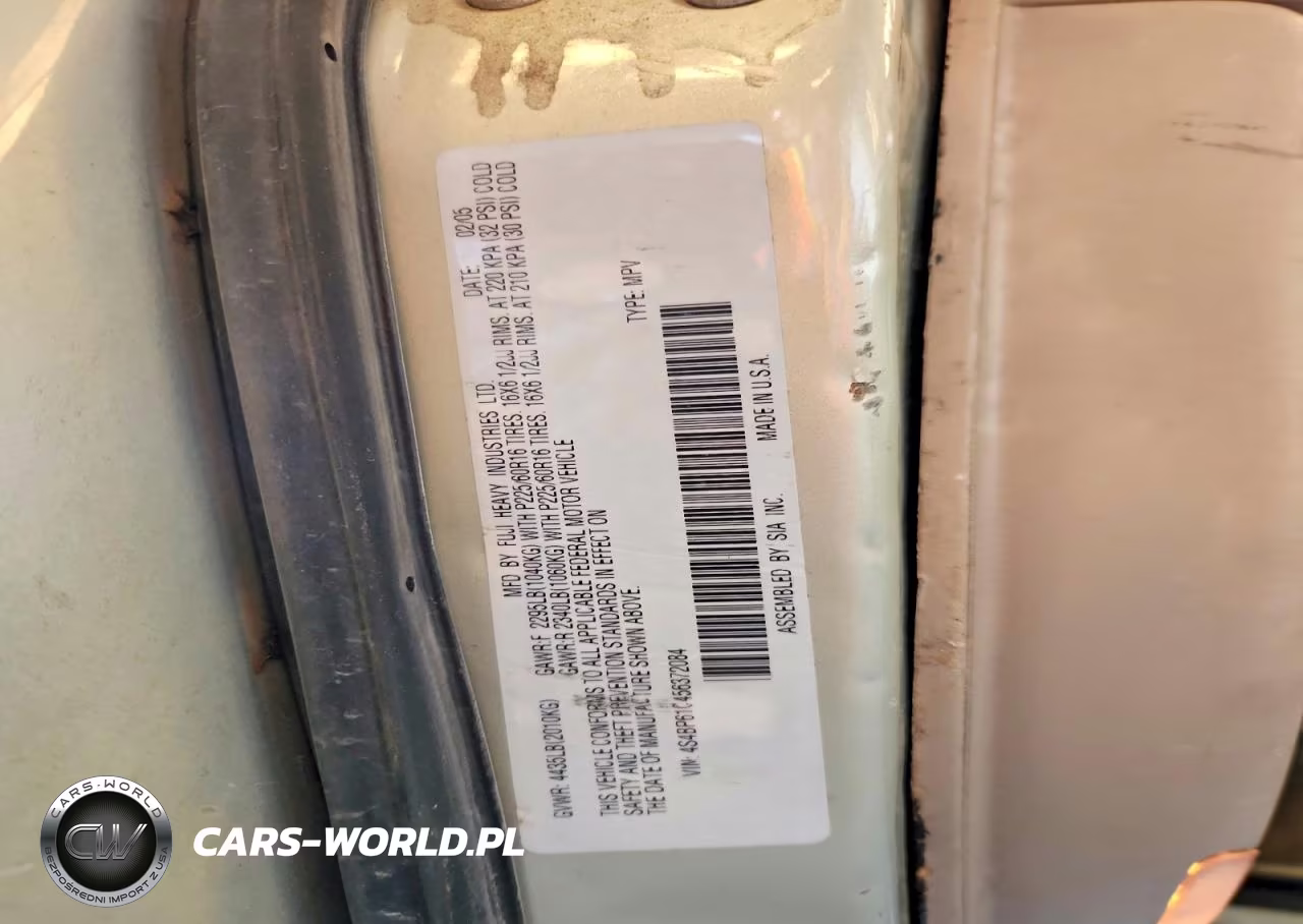 2005 Subaru Legacy Outback 2.5I VIN:4S4BP61C456372084 - 12