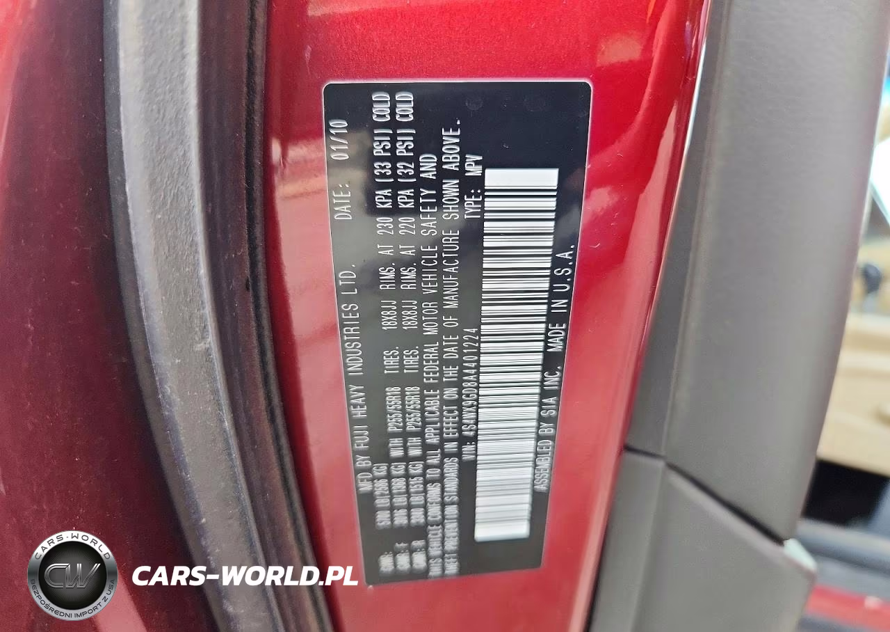 2010 Subaru Tribeca Limited VIN:4S4WX9GD8A4401224 - 13