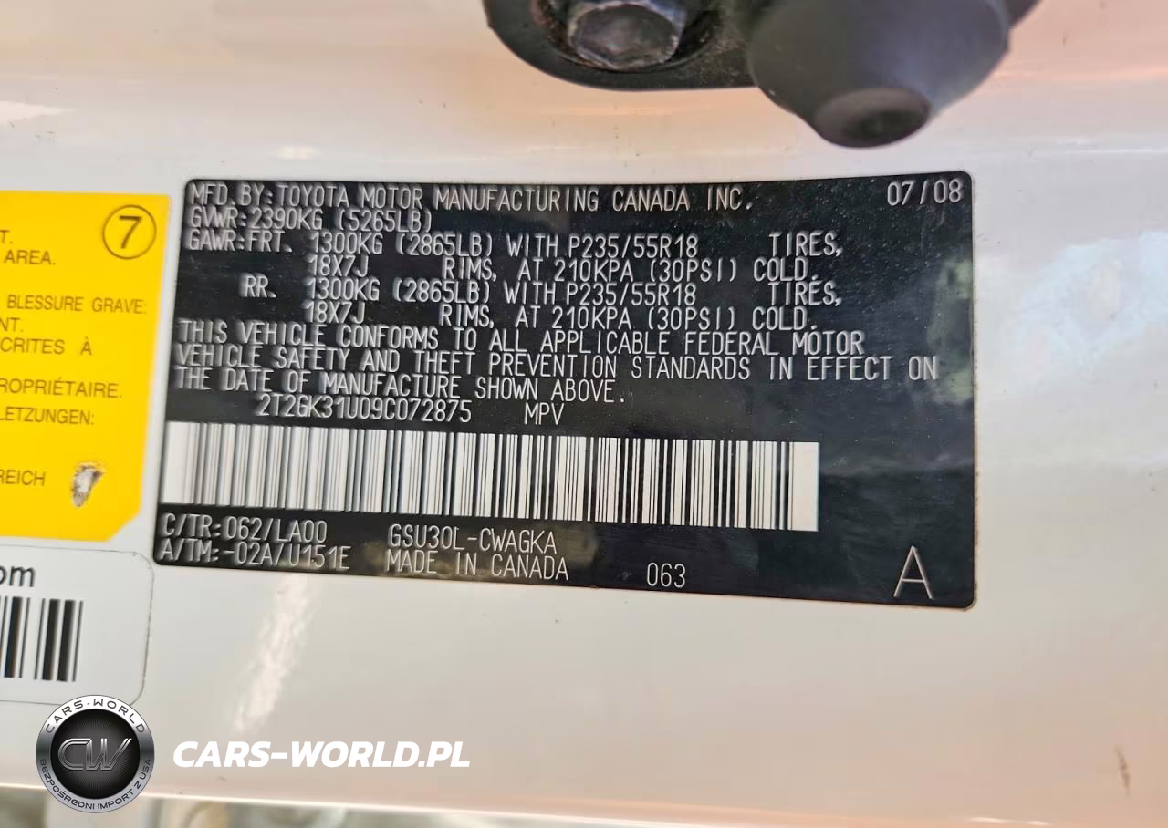 2009 Lexus Rx 350 VIN:2T2GK31U09C072875 - 13