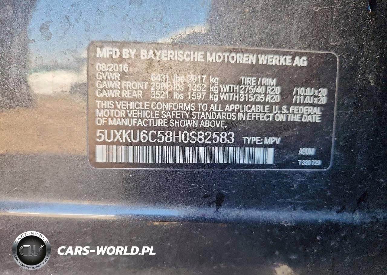 2017 BMW X6 xDrive50I VIN:5UXKU6C58H0S82583 - 12