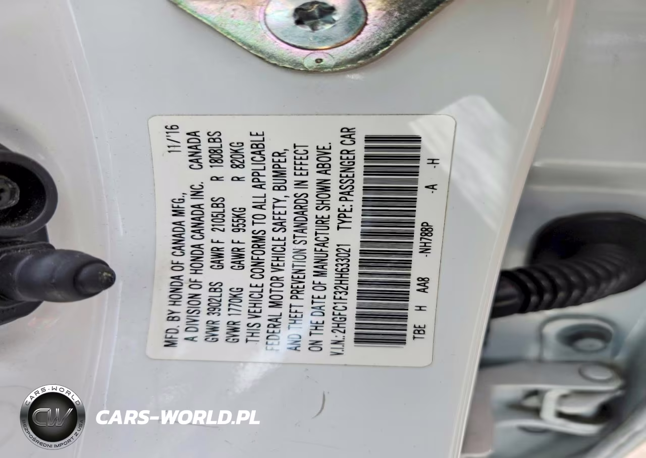 2017 Honda Civic Ex VIN:2HGFC1F32HH633021 - 12