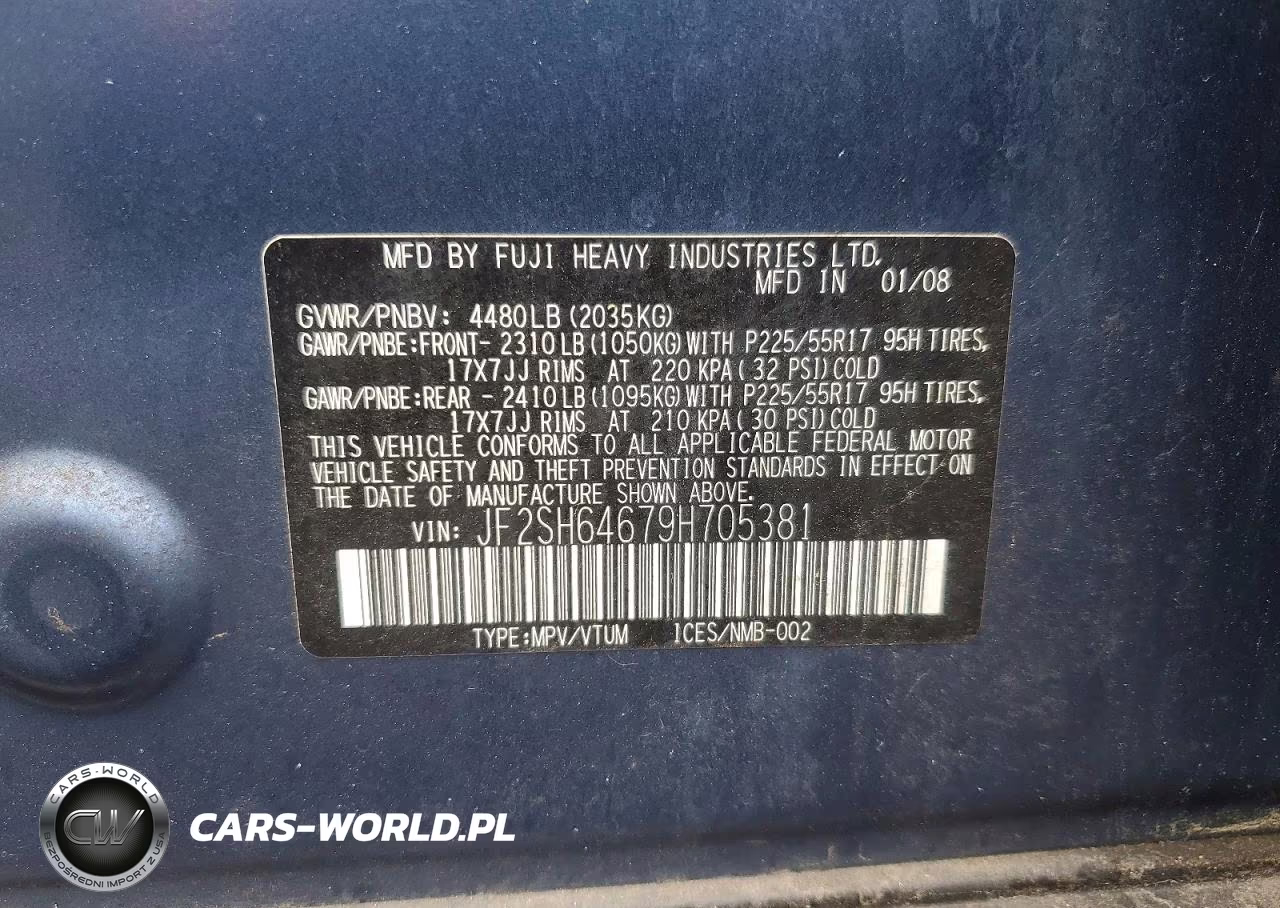 2009 Suba Forester VIN:JF2SH64679H705381 - 12
