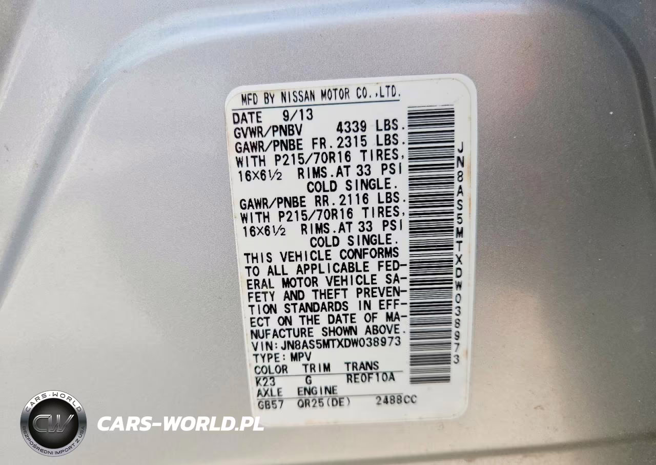 2013 Nissan Rogue S VIN:JN8AS5MTXDW038973 - 13
