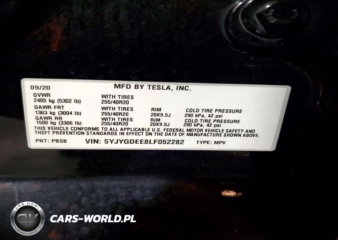 2020 Tesla Model Y VIN:5YJYGDEE8LF052282 - 12