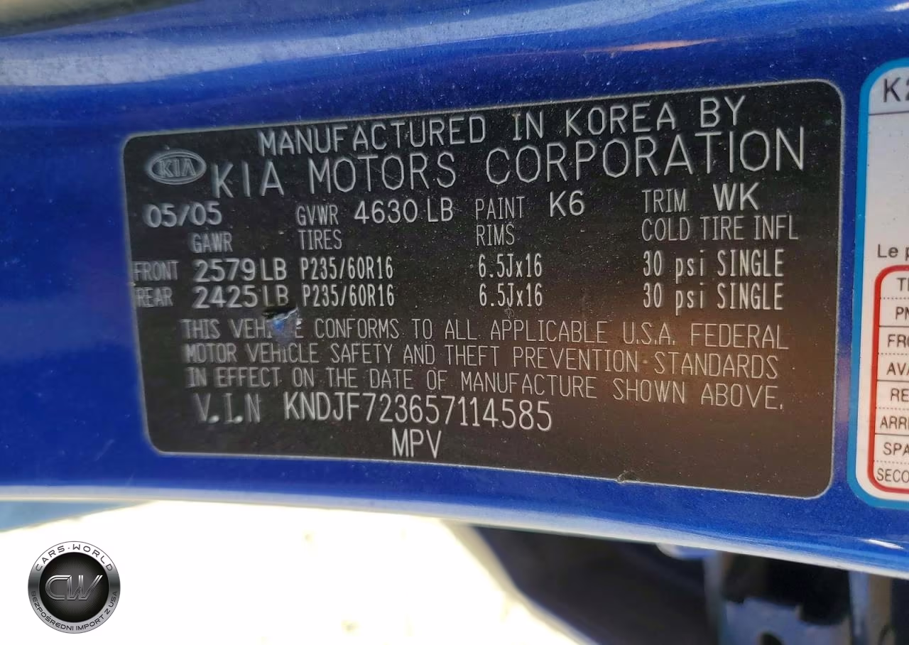 2005 Kia Sportage Lx VIN:KNDJF723657114585 - 13