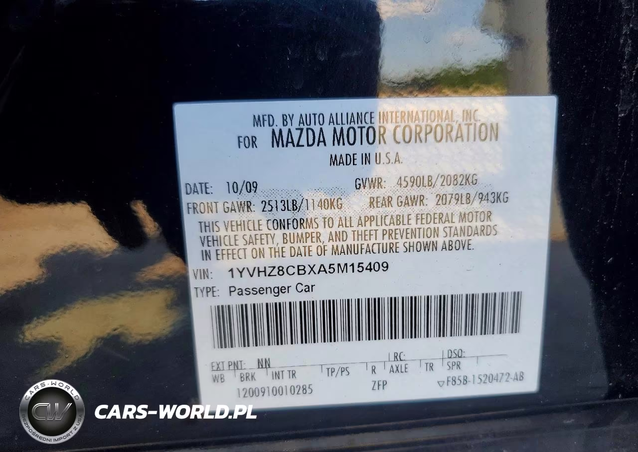 2010 Mazda 6 S VIN:1YVHZ8CBXA5M15409 - 12