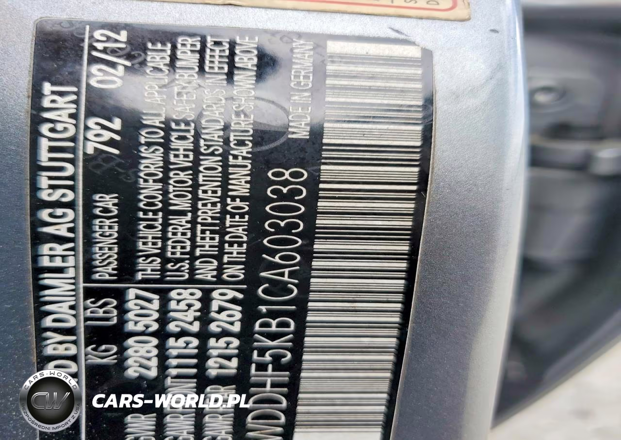 2012 Mercedes-Benz E 350 VIN:WDDHF5KB1CA603038 - 12