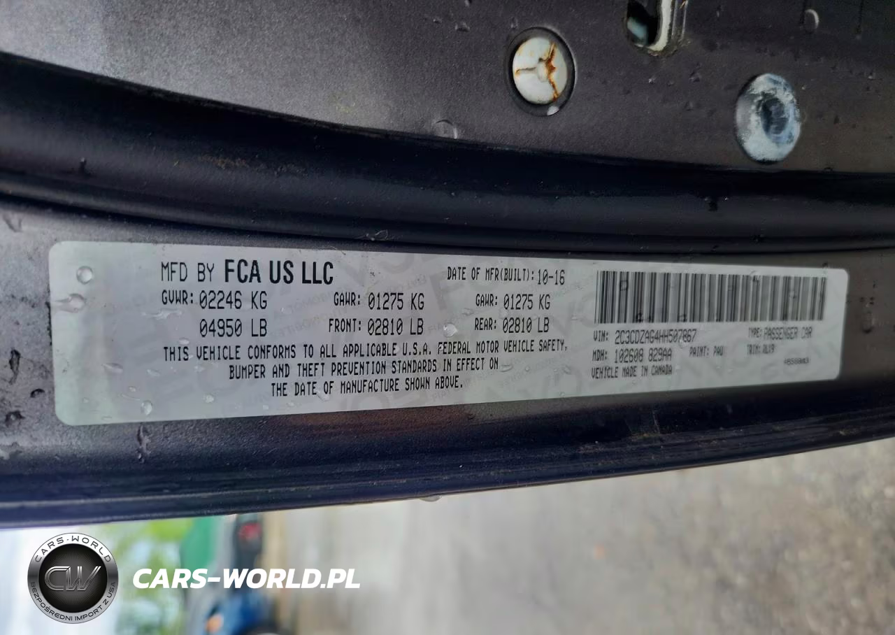 2017 Dodge Challenger Sxt VIN:2C3CDZAG4HH507867 - 12