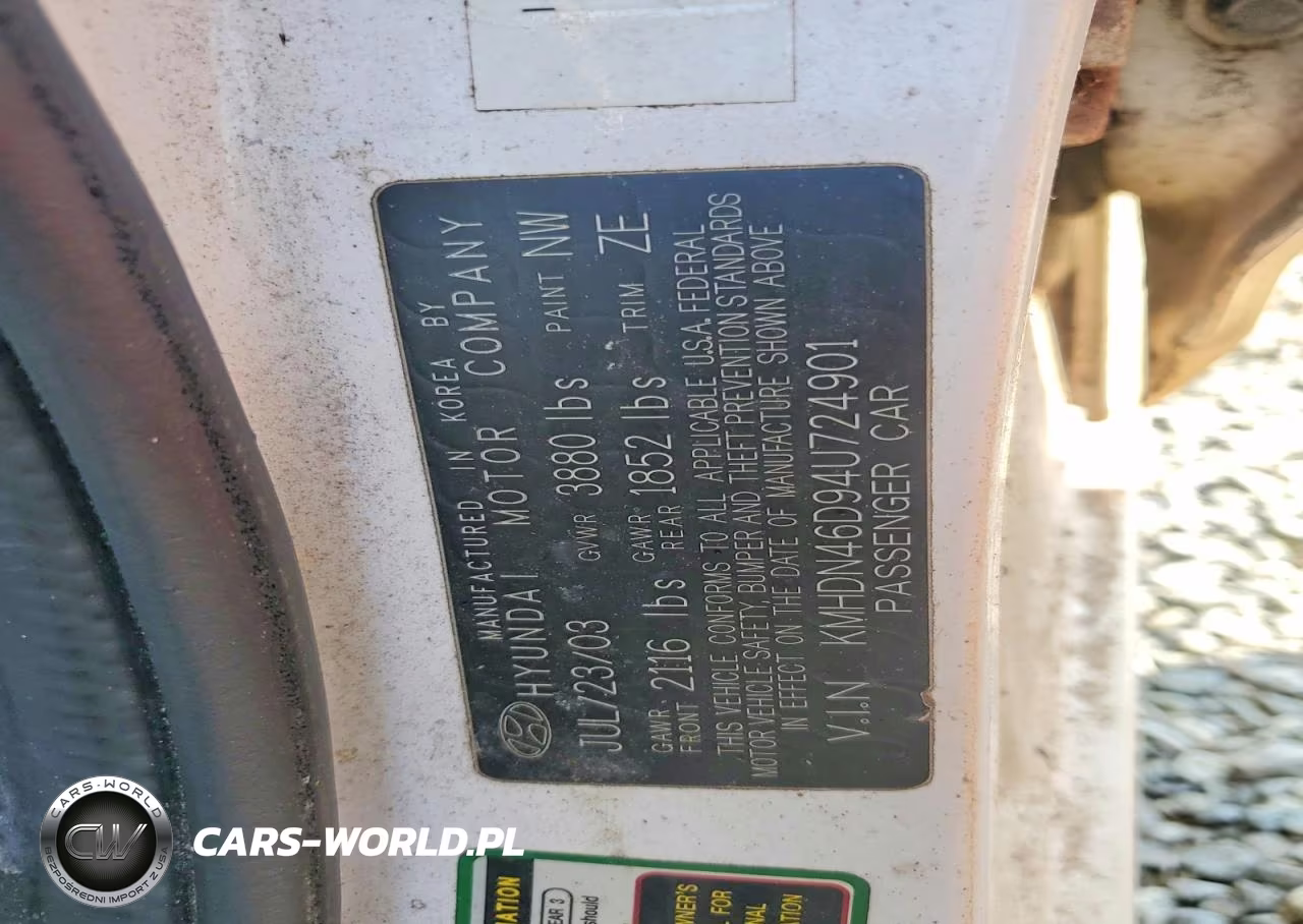2004 Hyundai Elantra Gls VIN:KMHDN46D94U724901 - 12