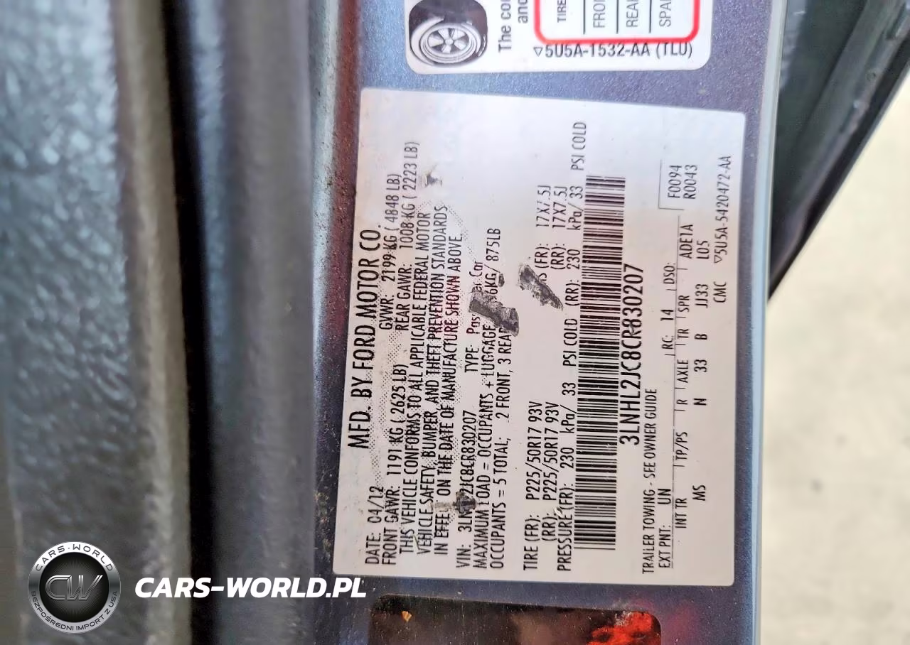 2012 Lincoln Mkz VIN:3LNHL2JC8CR830207 - 12
