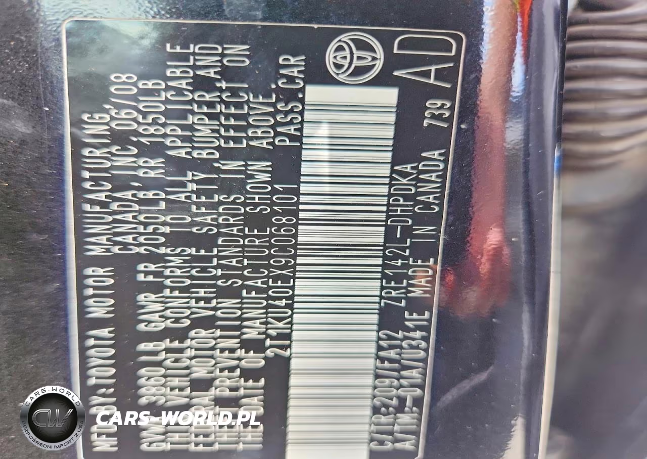 2009 Toyota Matrix Base VIN:2T1KU40EX9C068101 - 12