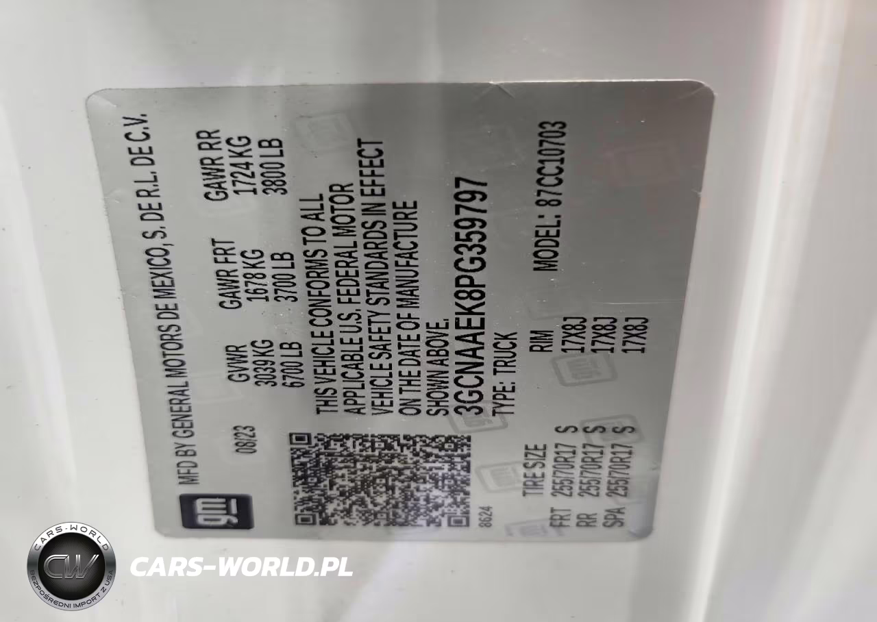 2023 Chevrolet Silverado C1500 VIN:3GCNAAEK8PG359797 - 12