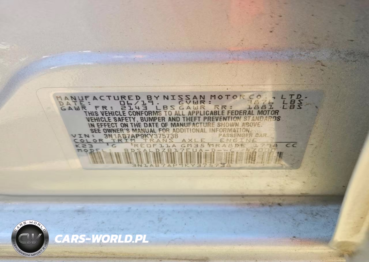 2019 Nissan Sentra Sv VIN:3N1AB7AP9KY375738 - 12