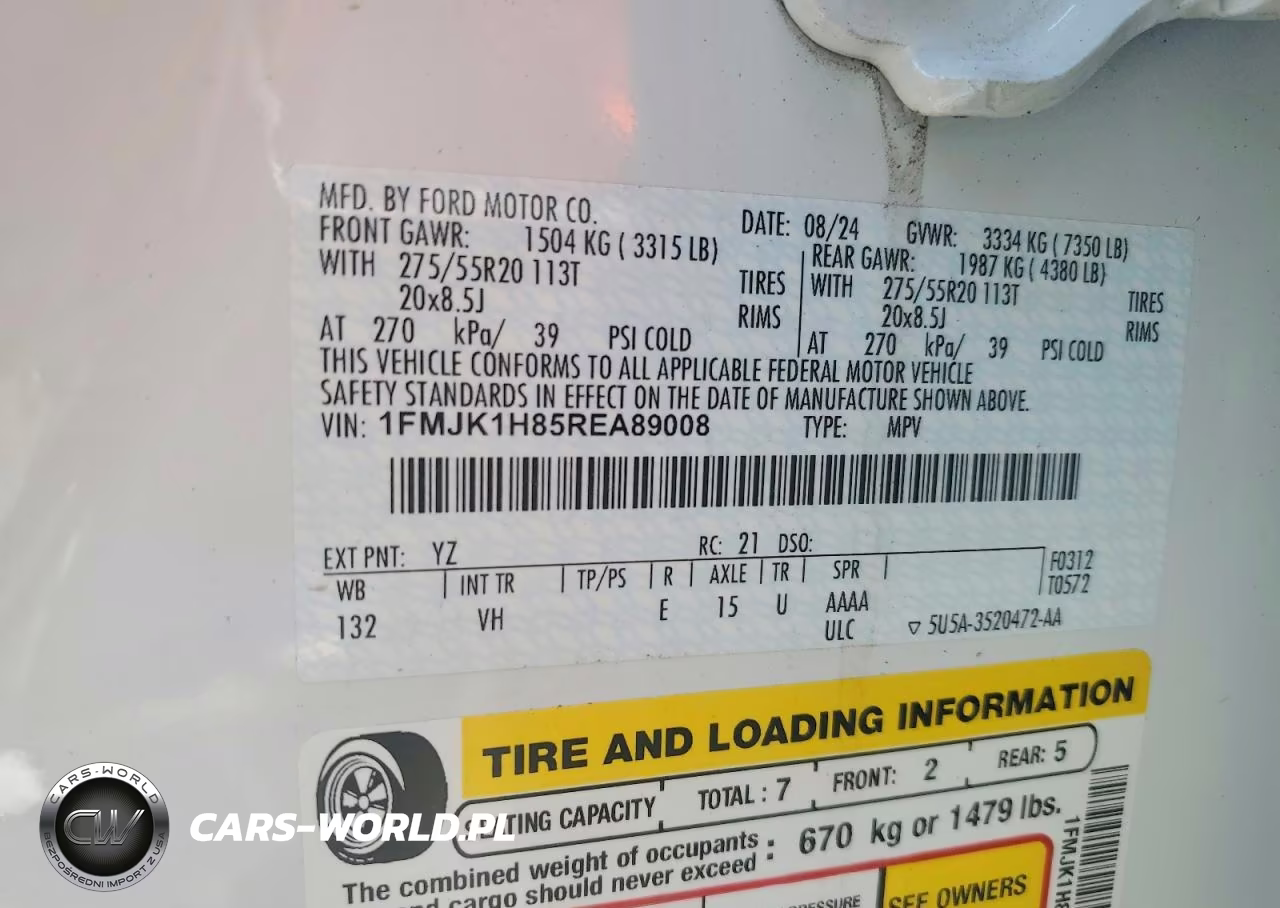 2024 Ford Expedition Max Xlt VIN:1FMJK1H85REA89008 - 13