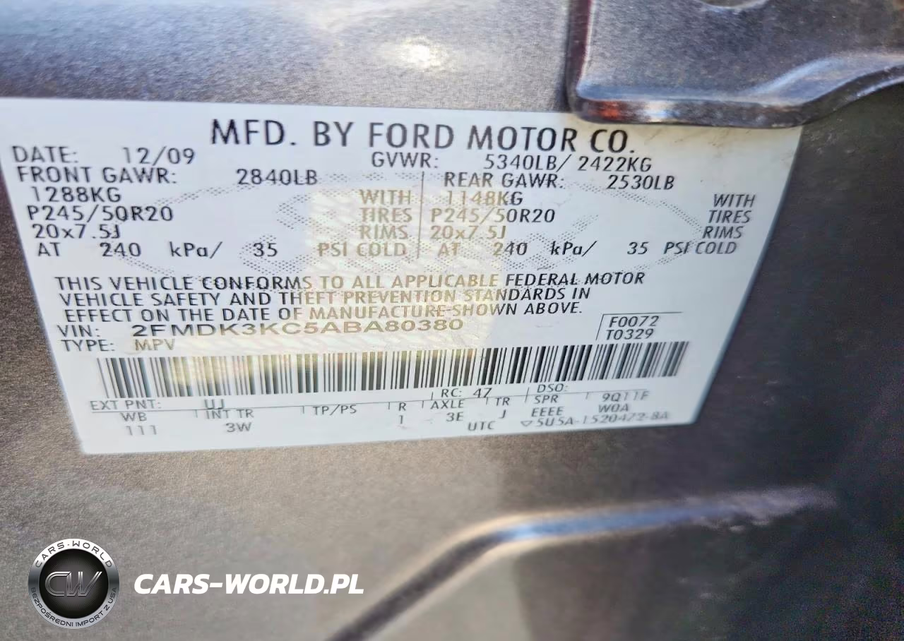 2010 Ford Edge Limited VIN:2FMDK3KC5ABA80380 - 14