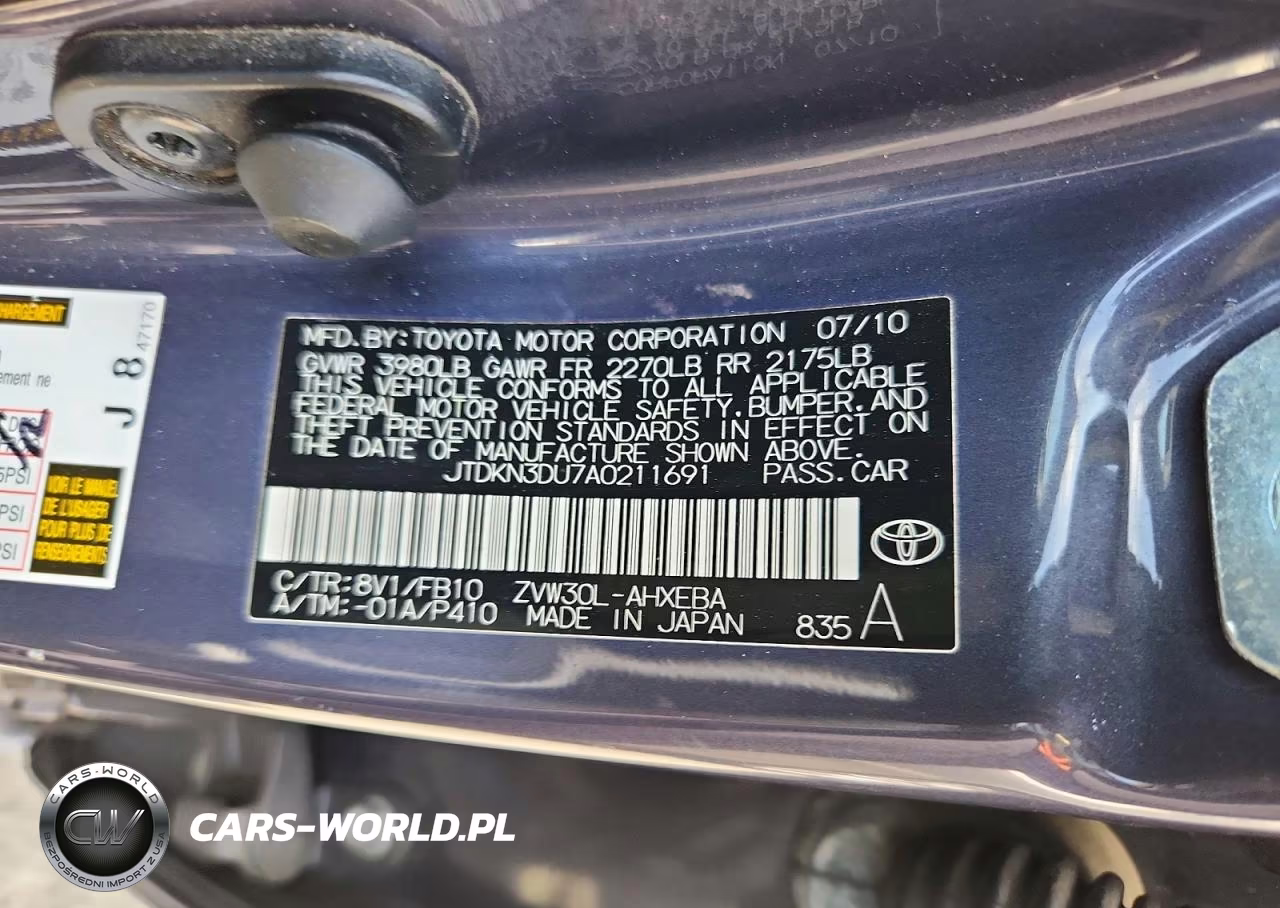 2010 Toyota Prius Iii VIN:JTDKN3DU7A0211691 - 12