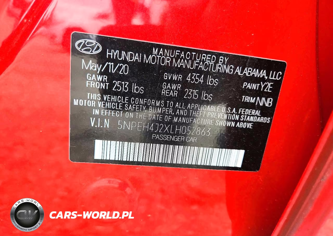 2020 Hyundai Sonata Limited VIN:5NPEH4J2XLH052863 - 12