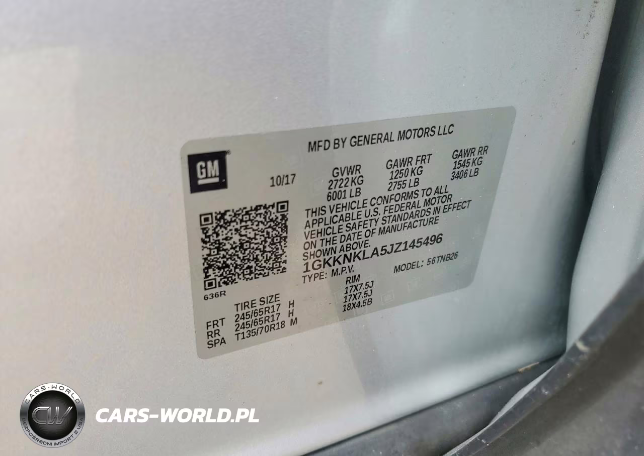 2018 GMC Acadia Sle VIN:1GKKNKLA5JZ145496 - 14