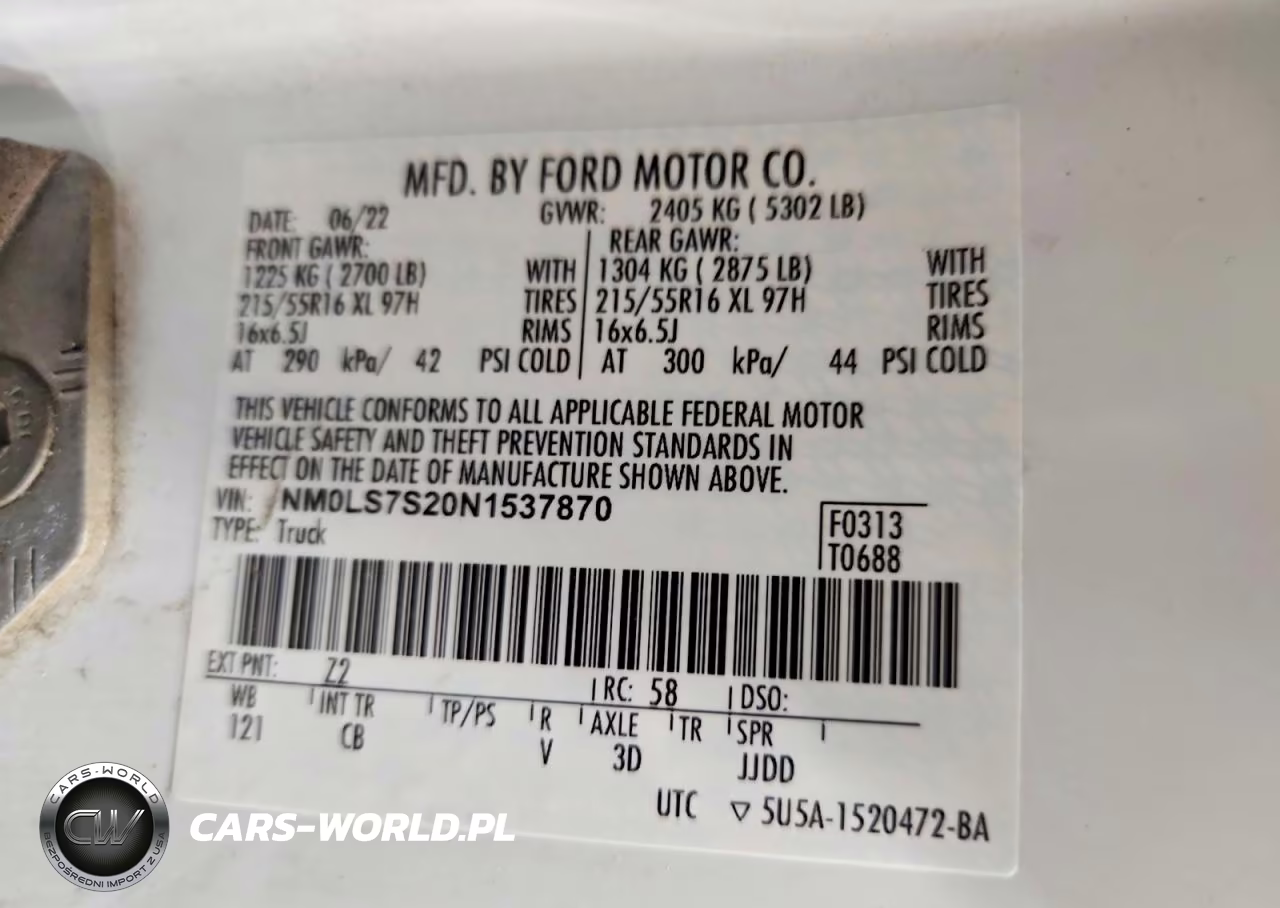 2022 Ford Transit Connect Xl VIN:NM0LS7S20N1537870 - 14