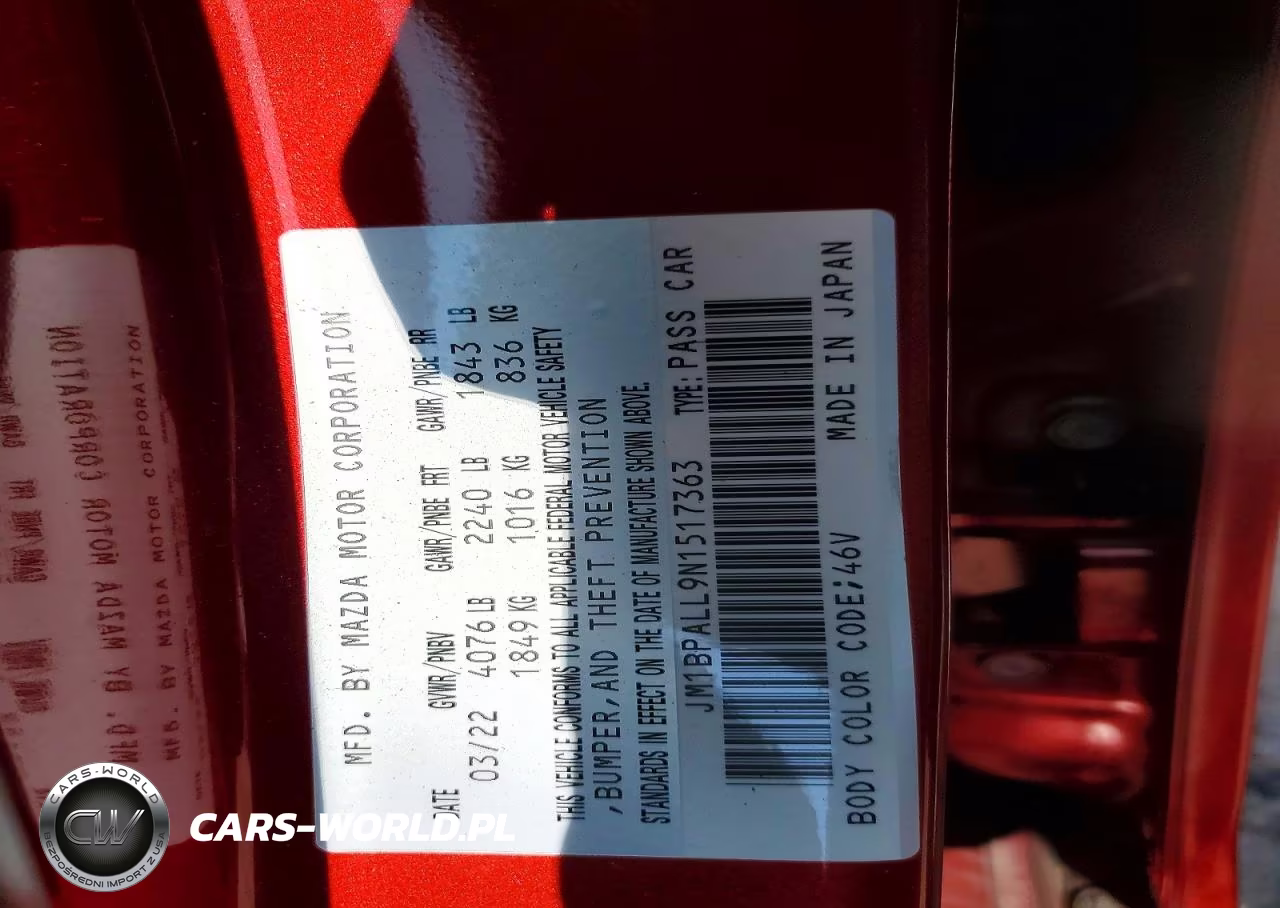 2022 Mazda 3 Preferred VIN:JM1BPALL9N1517363 - 12